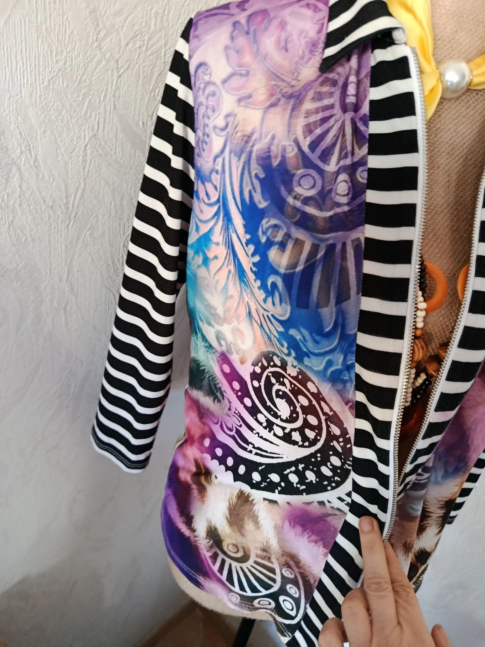 Jaqueta leve multicolorida – photo 4